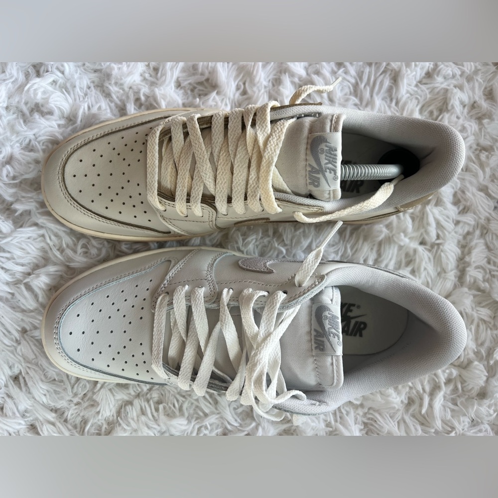 Air Jordan 1 Low '85 OG Custom Vintage ‘Neutral Grey' Sneakers, Size 10 - Picture 12 of 16
